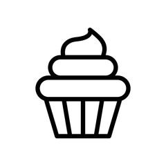 Cup cake icon vector design template