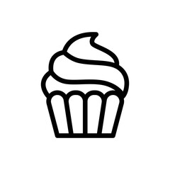 Cup cake icon vector design template