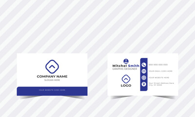 Modern corporate business card design.