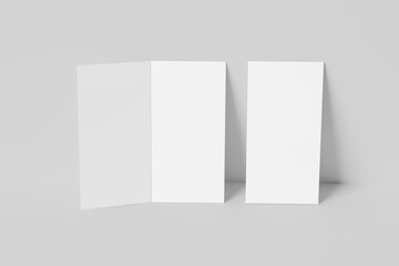 Dl size bifold brochure mockup