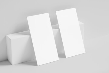 Dl size bifold brochure mockup