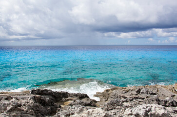 Half Moon Cay Island Rainy Clouds
