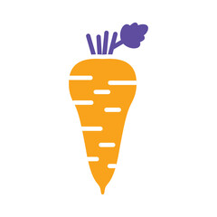 Parsnip root isolated vector icon. Vegetable sign