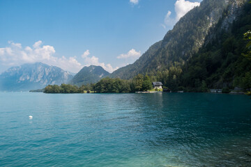 On the edges of Mondsee near Salzburg in Austria
