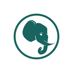 elephant silhouette logo or symbol