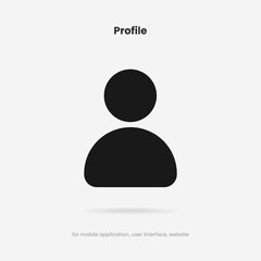 Friend, people, contact, profile, user icon emblem symbol. Person, human, avatar sign symbol for website mobile app UI UX.