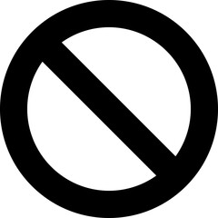 3d render of a forbidden sign not allowed
