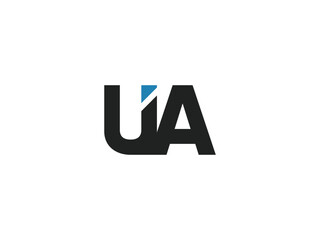 UIA Letter Logo UIA initial monogram