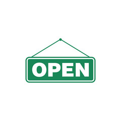 Open Sign for Store Icon Template	
