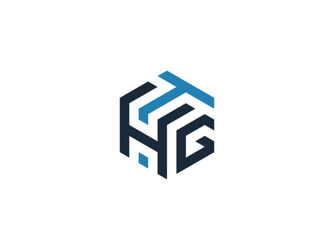 THG Letter Logo initial HTG monogram