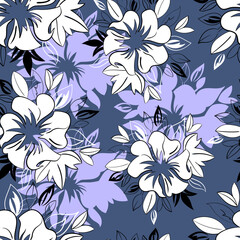 Obraz premium seamless pattern with flowers