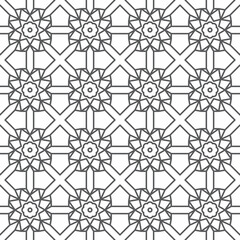 Seamless islamic pattern. Background vector illustration. Seamless girih pattern. Traditional Islamic Design. Mosque decoration element. Seamless geometric pattern. Vector decorative ornamental patter