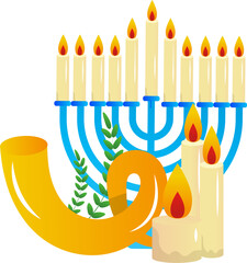 Jewish holiday illustration