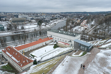 Obraz premium Vilnius City as seen from Upper Castle's Gediminas Tower, Vilnius, Lithuania