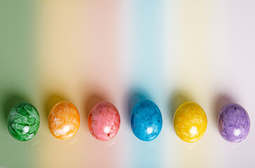 easter bright eggs for advertising