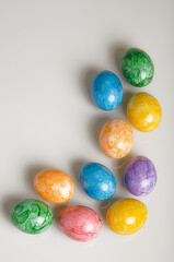 easter bright eggs for advertising