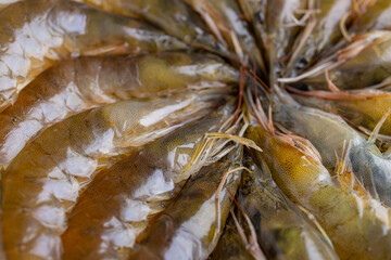 Fresh raw shrimp prepare for hot pot