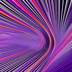 Abstract background with colorful psychedelic lines.  Generative AI