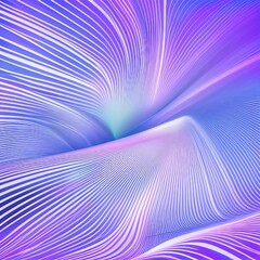 Abstract background with blue and purple lines disappearing into vortex. Generative AI
