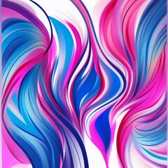 Abstract colorful wave background. Generative AI