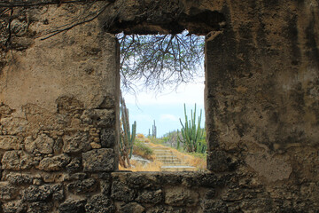 Ruins of the old Balashi Gold Mine, Aruba