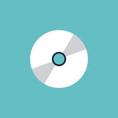 Vector illustration of CD disc icon.