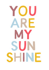 lettering kids cute sweet sunshine rainbow colorful