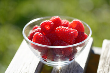 Ripe raspberries