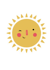 sun cute kids 