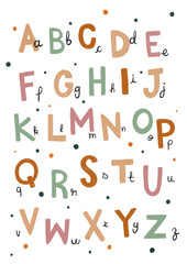 alphabet cute for bedroom kids