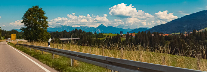 Beautiful alpine summer view near Nesselwang, Allgaeu, Bavaria, Germany