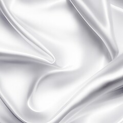 White silk fabric texture. Luxurious background. Generative AI.