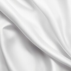Fototapeta premium White silk fabric texture. Luxurious background. Generative AI.