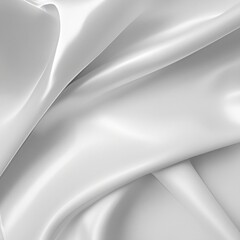 White silk fabric texture. Luxurious background. Generative AI.