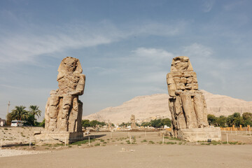 Colossi of Memnon in Luxor, Egypt