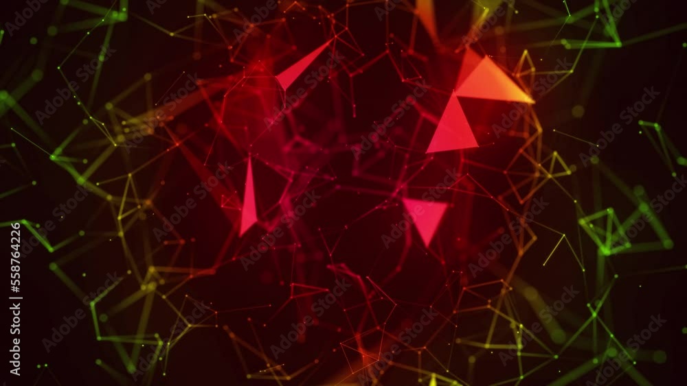 Poster network connection structure. big data. connecting points and lines. abstract technology background.