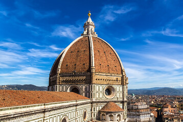 Florence, Italy. Dome of the Cathedral (La Cattedrale di Santa Maria del Fiore), 1420 - 1436