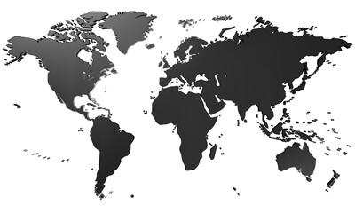 Obraz premium mapa świata - Ziemia