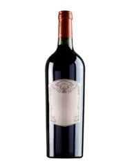 Fotobehang Red wine bottle on transparent background © lcrribeiro33@gmail