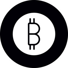 bitcoin glyph icon