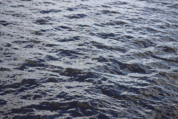 Open water surface of the sea. Abstract background.