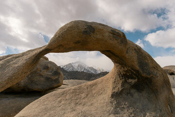 Lone Pine Peak Under Mobius Arch, Alabama Hills, Lone Pine, California