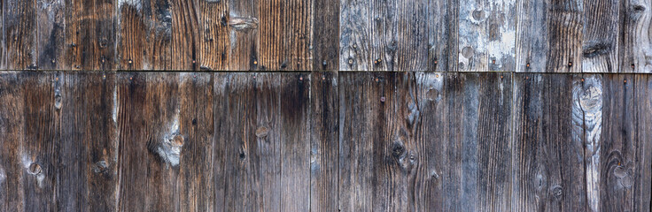 Naklejka premium banner or Brown vertical wood texture background coming from natural tree