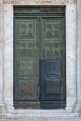 Fototapeta na wymiar Old wooden textured door, background