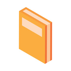 isometric textbook icon