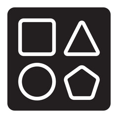 shapes glyph icon