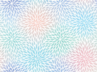 seamless abstract floral blue, green, pink and white backgroud.