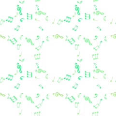Cartoon seamless music notes pattern for wrapping paper and kids clothes print and fabrics and linens