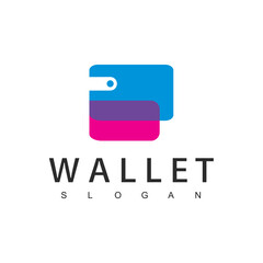 Wallet logo design template, Payment icon