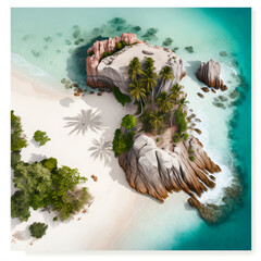 Little Exotic Island Off Coast